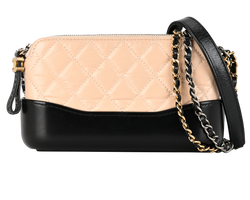 Gabrielle Wallet On Chain, Leather, Beige/Blk,25837573(2018), AC/S/DB, 2*